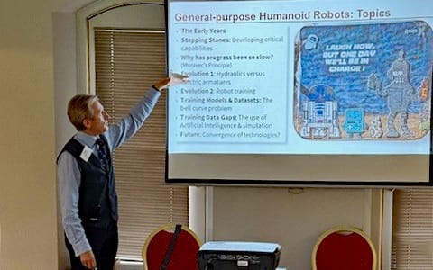 Nigel (Gin) Balchin - Lecture on Humanoid Robotics @ Henley Men's Probus in October 2024